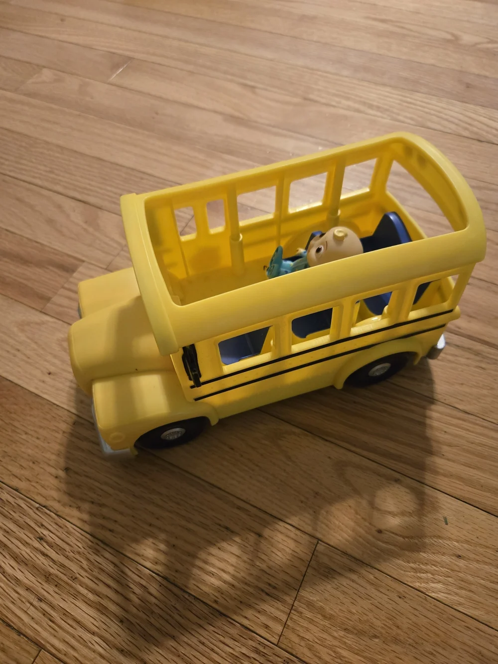 Bright Yellow Kids School Bus Toy by Cocomelon